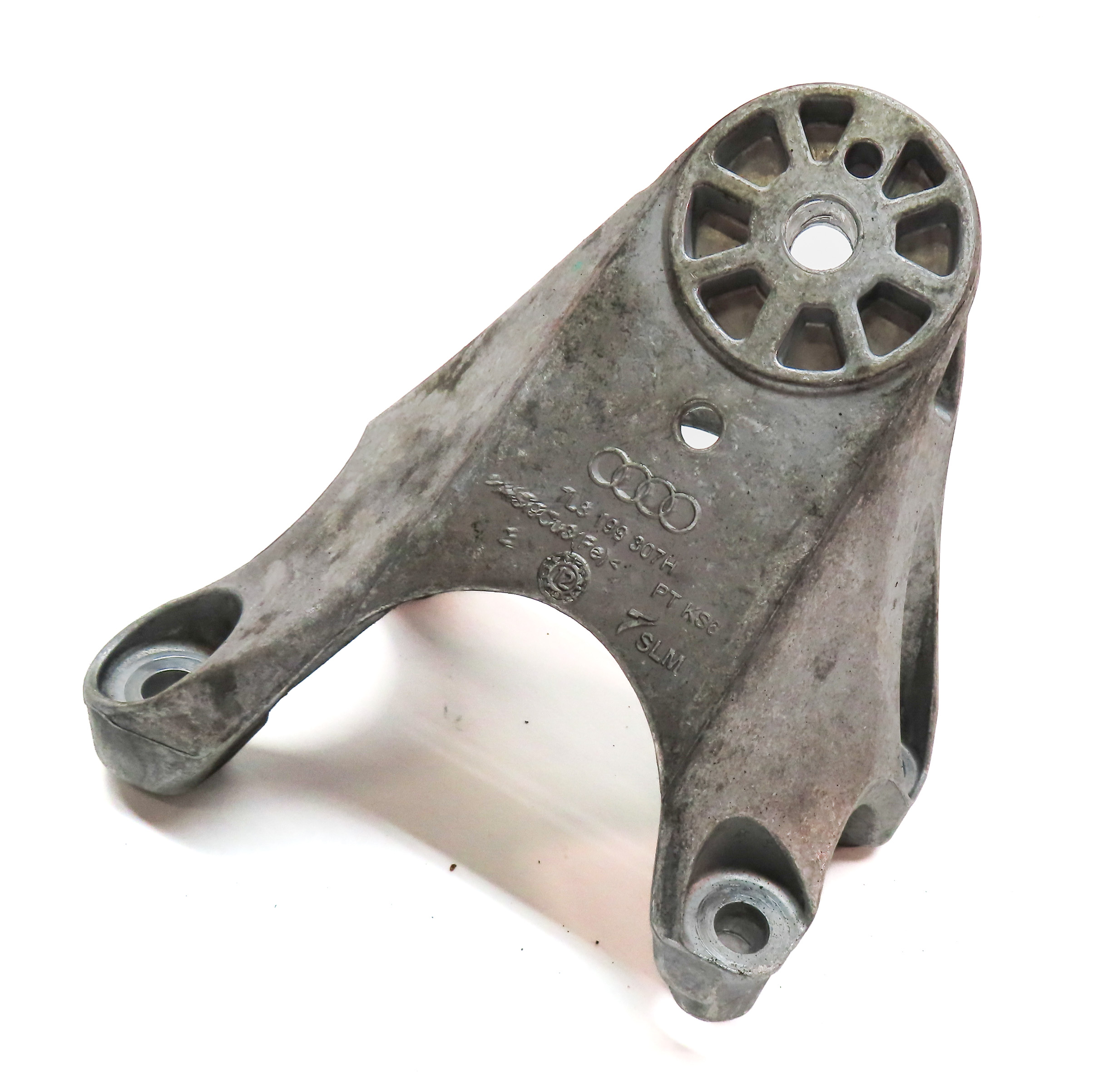 2013 AUDI Q7 (4L) 3.0L SUPER (CTWB) LEFT ENGINE MOTOR MOUNT SUPPORT BRACKET — exact item pictured